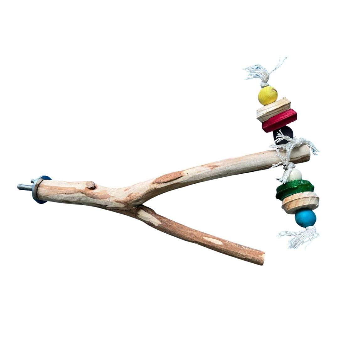 Bluegum Perch With Toys