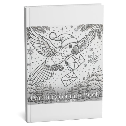 Christmas Parrot Colouring Book