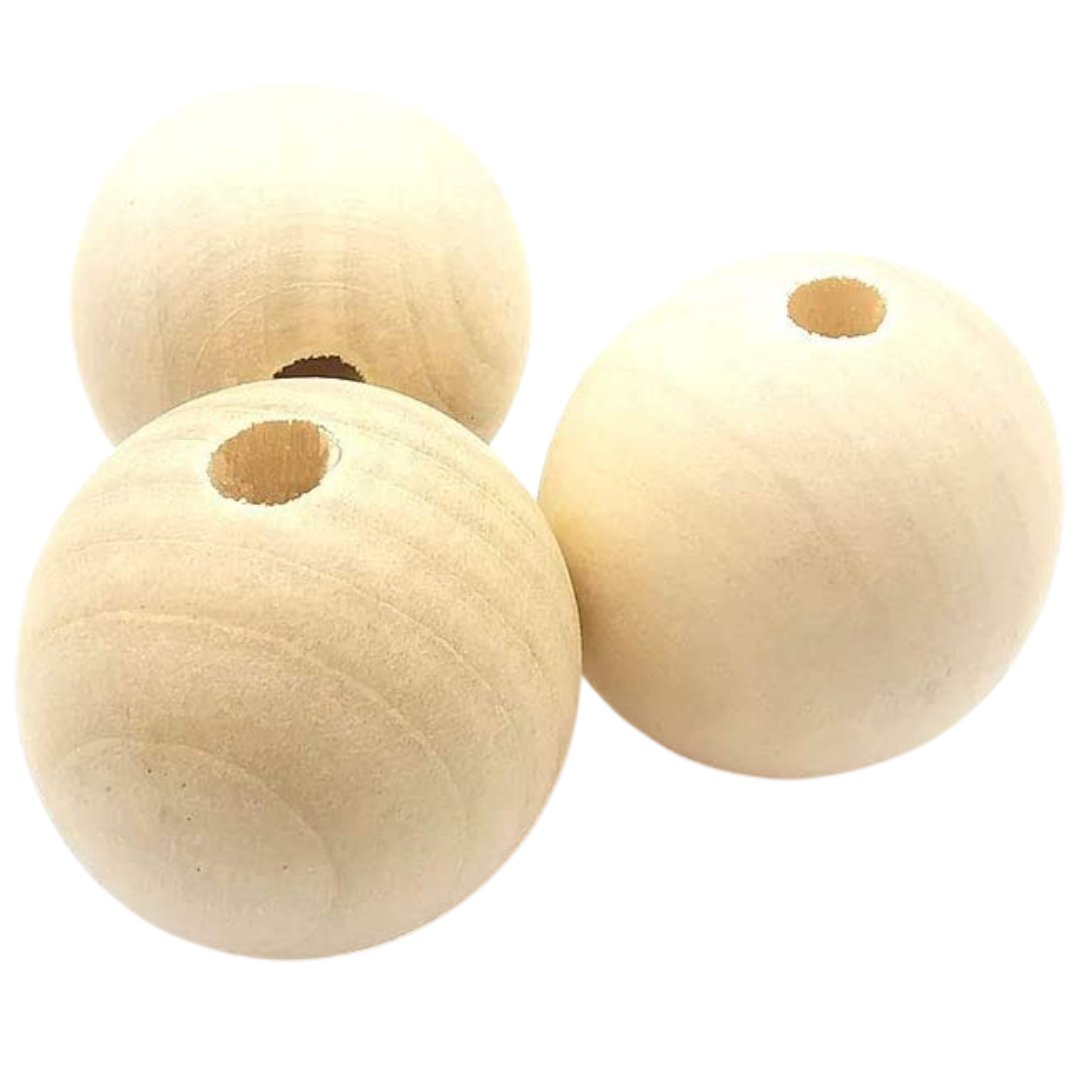 1kg Bulk Wooden Beads