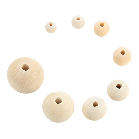 500g Bulk Wooden Beads