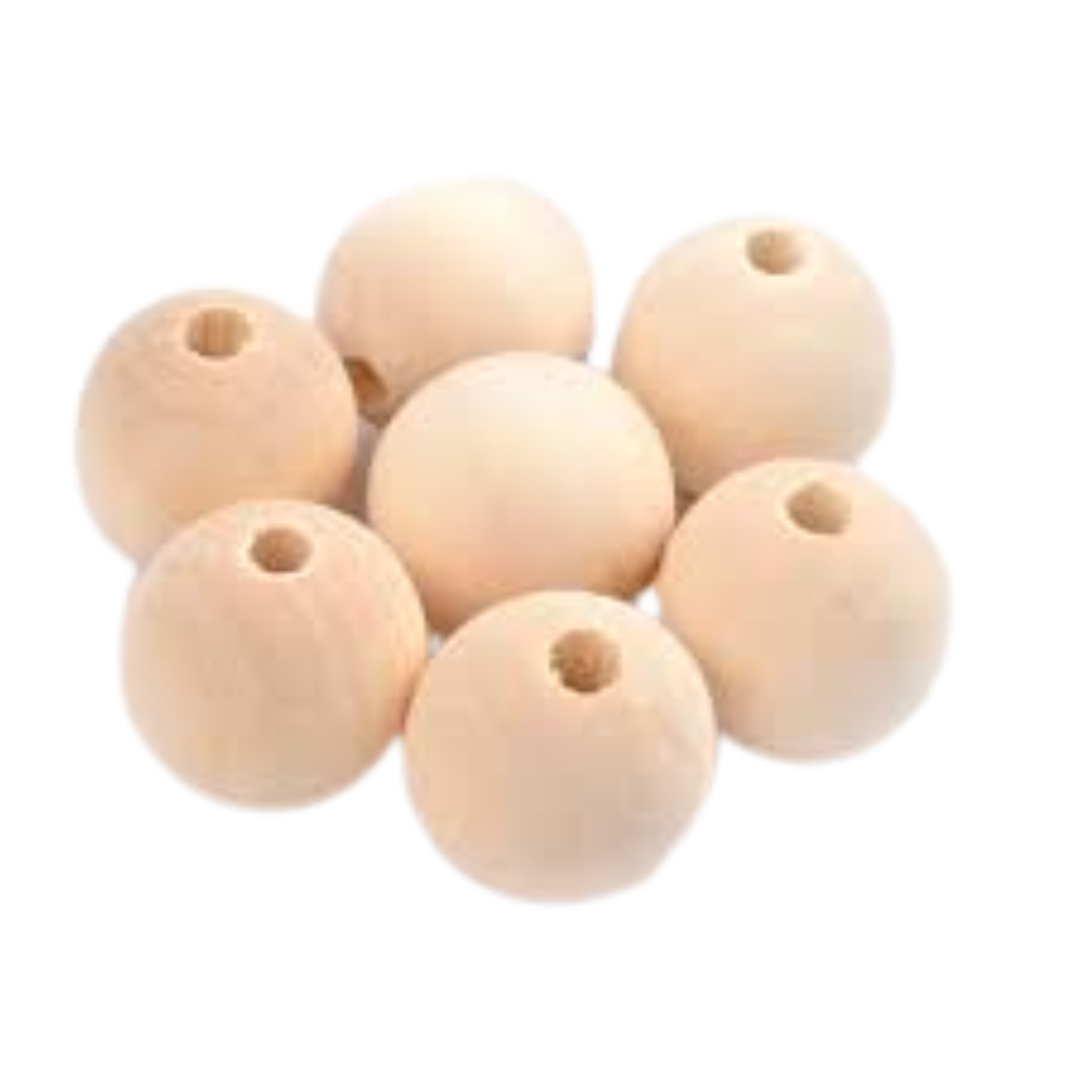 1kg Bulk Wooden Beads