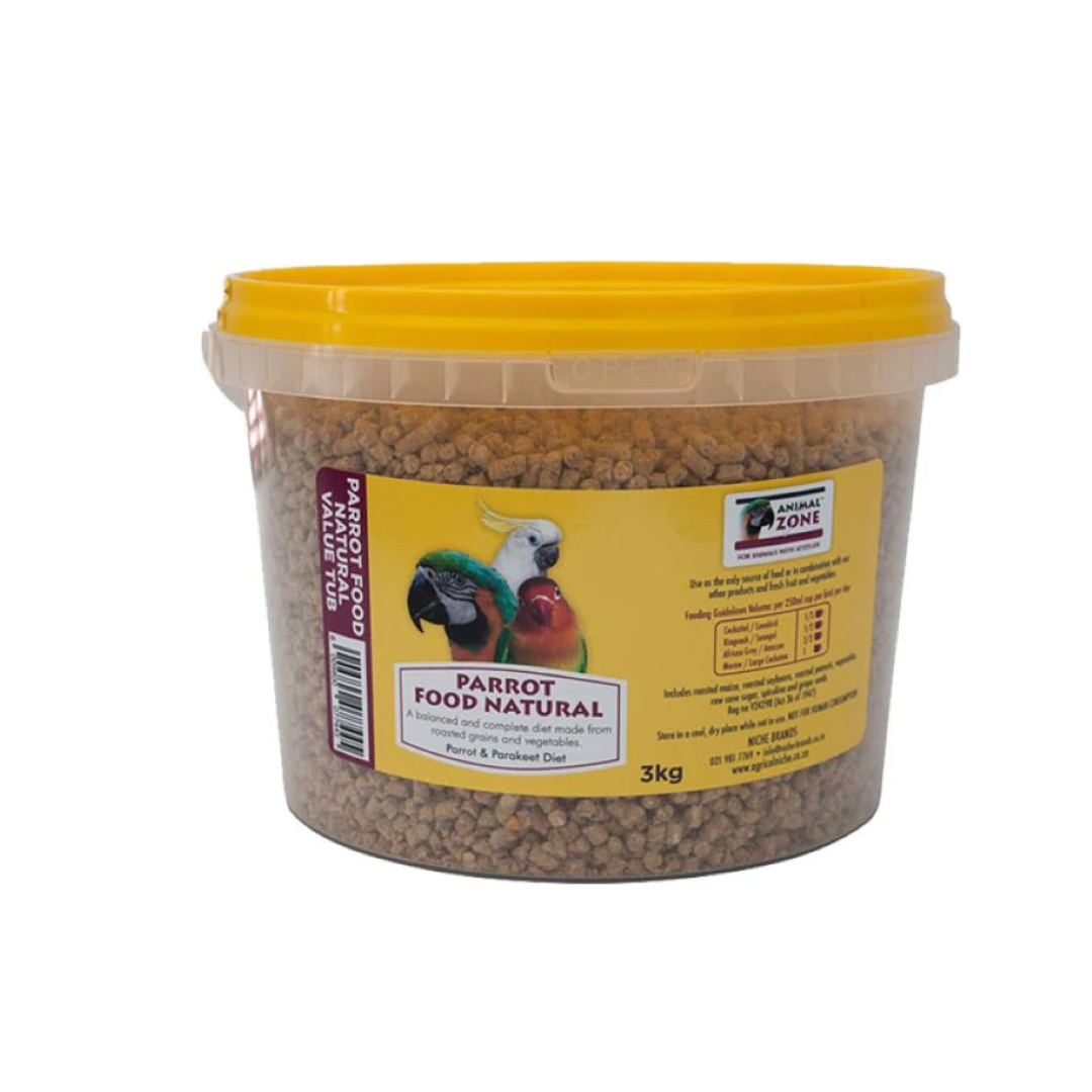 Animal Zone Parrot Food - Natural
