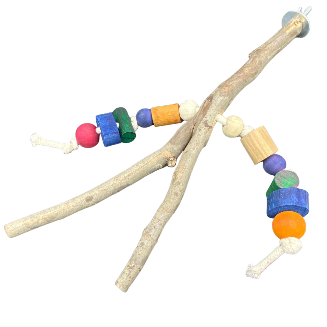 Bluegum Perch With Toys
