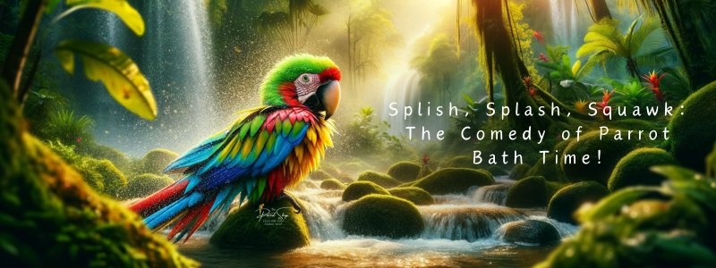 Splish, Splash, Squawk: The Comedy of Parrot Bath Time!