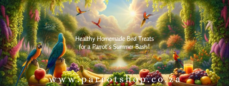 Healthy Homemade Bird Treats for a Parrot's Summer Bash!