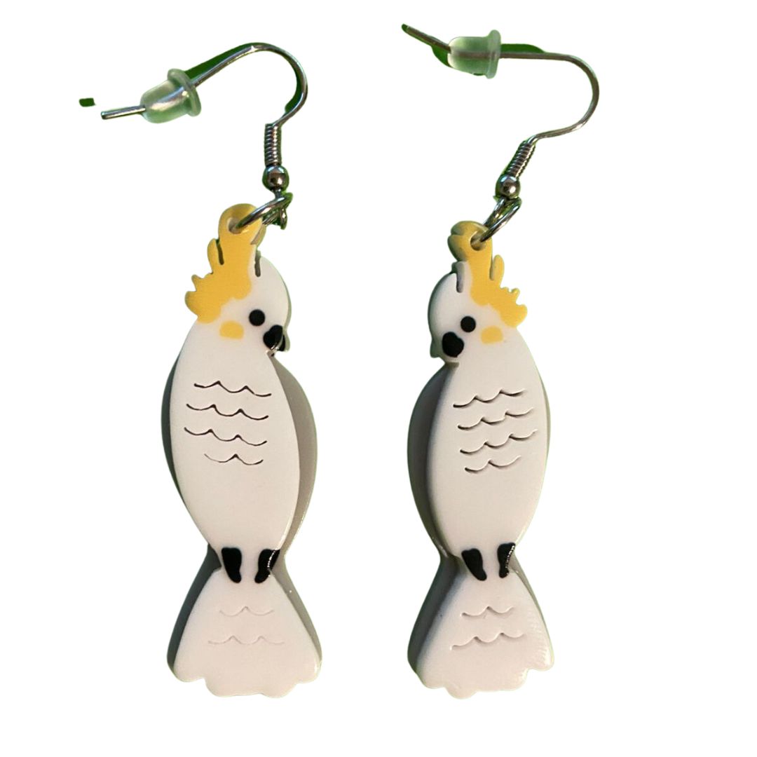 Cockatoo Earrings